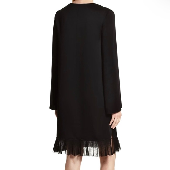 NEW ELIZABETH AND JAMES BLACK V-NECK MINI DRESS - Picture 6 of 8